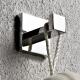 Polished Bathroom Robe Hooks Square Stainless Steel Towel Hook Wall Mounted