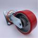 125 mm Swivel Red Polyurethane Tread Iron Caster