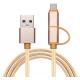 Gold Nylon Braided Fast Charging USB Type C Data Cable For HTC Phone