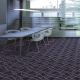 3d Flat Wave Pattern PVC Commercial Flooring , Patterned Wall To Wall Carpet