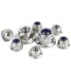 Staineless Steel 304 Hexagon Nuts With Flange Lock Nuts Bright Finish DIN6923