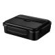 Large Capacity Metal Bento Lunch Box Black