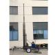21m mobile telecommunicaiton tower mast hydraulic trailer system