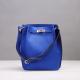 high quality ladies blue leather bucket bag designer luxury bags calfskin shoulder bags famous brand shoulder bags
