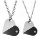 New Fashion Tagor Jewelry 316L Stainless Steel couple Pendant Necklace TYGN293