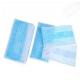 Blue 3 Ply Disposable Face Mask , Non Woven Fabric Face Mask Ear Wearing Type