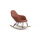 North Europe style PU leather rocking chair furniture