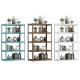 4 Layer 690mm Free Standing Metal Shelves Adjustable Heavy Duty