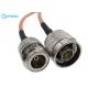 RG142 Double Shielded FEP Jacket RF Coaxial Cable With N Male To N Female Connector