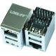 JFM38U1A-21C7-4 Two Port USB With Rj45 Connectors Gigabyte Ethernet Magnetic