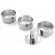 RK Bakeware China Foodservice NSF Dessert Round Stainless Steel Cake Rings Silver Color