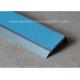 Non Slip Aluminum Stair Nosing , Metal Stair Nose Trim With Insert PVC Rubber