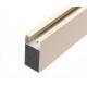 Casement Window Frame , Triangle Bronze Anodized Hollow U Shape 6063 Aluminum Extrusion Profile