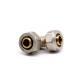 T604 High Quality plated elbow nickel Brass Hardware Screw Pex Pipe copper plumbing Fitting