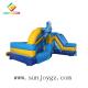 Eco - Friendly Inflatable Water Slide On Land Amusement Park Equipment For Outdoor Event