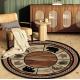 Round Ancient Polyester Fiber Living Room Floor Carpet Special Style