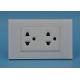 Duplex Electrical Socket Outlet  Silver Contact , Double Switched Socket Outlet