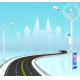 Smart Led Street Light Pole Q345 Low Carbon Steel For Traffic Siginal
