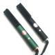 Private Label LCD Electric Hair Brush Negative Ion Ceramic Straightening Comb Black / Green