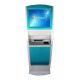 Touch screen Bank ATM Machine 22inch Self Service A4 Printer kiosk