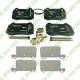 For Maserati GranTurismo Quattroporte (2003-2007) 4.2L Front Brake Pads Kit OEM 673010321 673012042