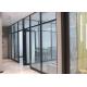 Room Divider Aluminum Frame Tempered Glass Office High Partition Wall