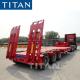 80 Tons Hydraulic Lowbed Transport Drop Deck Trailer for Sale