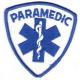 PARAMEDIC 130*30MM Twill Iron On Embroidery Patches For Jackets