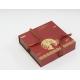 Red Luxury  Hard Cardboard Gift Boxes Foldable Type Chocolate Packaging
