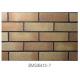 Changed Color Matte Surface Exterior Thin Brick Sintered With High Temperature