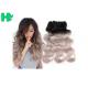 16 Inch Brazillian Human Remy Hair Extensions , Black Body Wave Hair