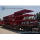 16 m 18 m Extra Long Gooseneck Semi Trailer Load Capacity 50 T