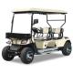 White 2 Rows 4 Seater Golf Cart Customizable Color With Front Basket Eazy Drive