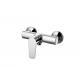 Chrome Finish In Wall Shower Mixer Faucet One Piece Body For Bathroom