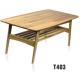 America style mid century rectangle solid wood coffee table furniture