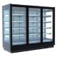 Supermarket Glass Door Upright Fridge , glass door freezer
