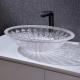 Oval Shape Wash Basin Bowl Counter Top Crystal Clear Vanity 530mm Length