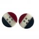 Customize Design Plastic Shirt Buttons Three Color Combo 4 Hole In 20L For Shirt Clothes