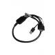 Black ODM Custom Cable Assemblies Wire Harness Compatible With Lemo Connector