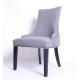 Linen fabric upholstery arm chair/wooden dining chair/desk chair