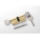 Safe Golden Replacing Lock Cylinder Brass 70mm 2 Keys With Pin Tumbler
