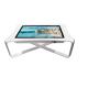 White 43 Inch Multi Touch Screen Table Standing Kiosk 500cd/M2