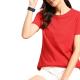 High Quality Red Summer Printed Casual Workout Cotton Ladies Short Sleeve T Shirts