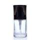 1oz Frosted Glass Foundation Bottle With Pump Straight Round Shape