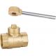 1601 Female x Female Magnetic Lockable Brass Ball Valve Sizes DN15 DN20 DN25 DN32 DN40 DN50 Stemhead Square Patterned