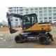 Xinyuan XY75W Used Excavator Equipment , 7T Used Wheeled Excavator