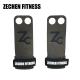 2.25Mm 2 Hole CrossFit Hand Grips Support Grey Microfiber Leather Pull Up Fitness Accessories