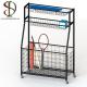 3 Tier Metal Sporting Goods Storage Rack In Garage Storage Stand