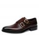 Breathable Men's Dress Shoes Wear Resistant   Handmade Double Monk Strap Shoes