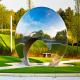 Moongate Stainless Steel Sculpture Mirrored Garden Sculpture CE Standard